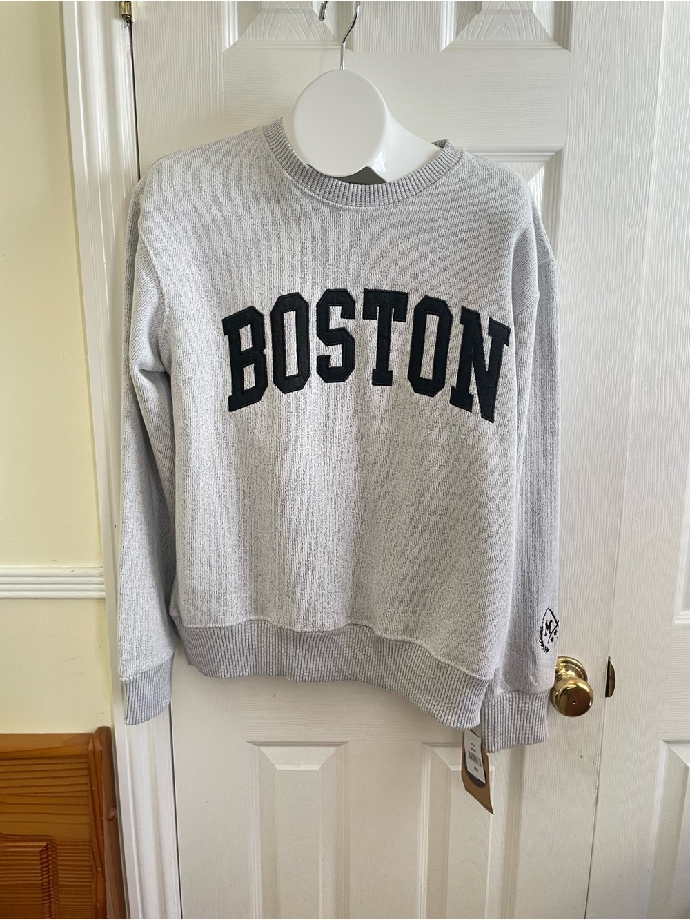 Boston Crewneck Sweater - Light Gray
